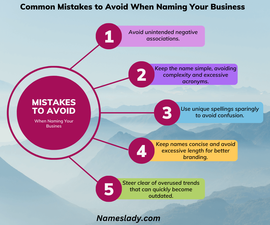 Common Mistakes to Avoid When Naming Your Business
