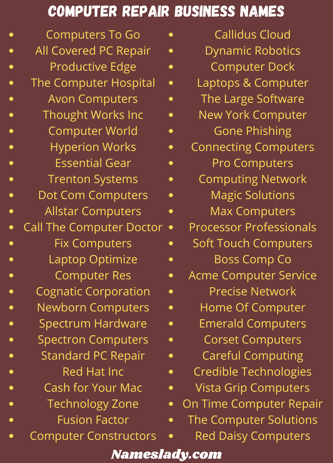 850 Catchy Computer Repair Business Name Ideas Names Lady 850-catchy-computer-repair-business-name-ideas-names-lady