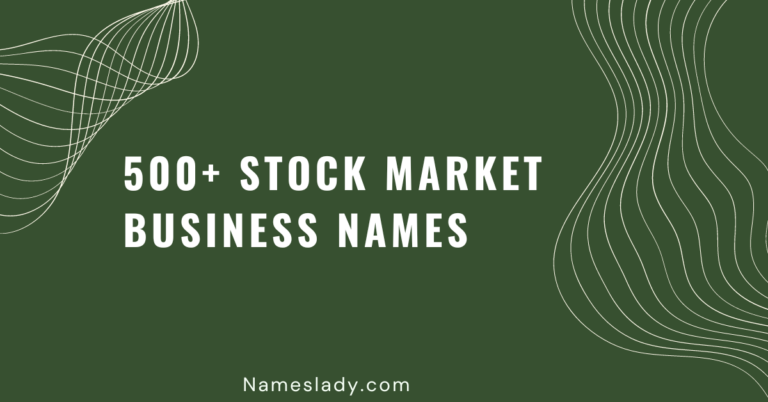 Stock Market Business Names