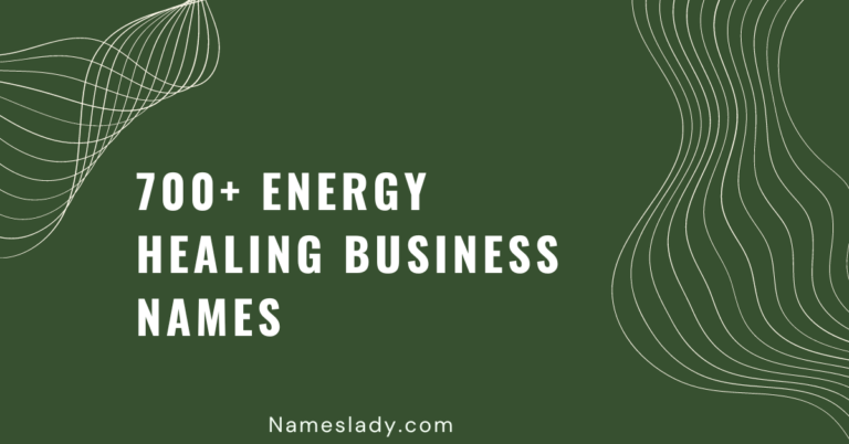 Energy Healing Business Names