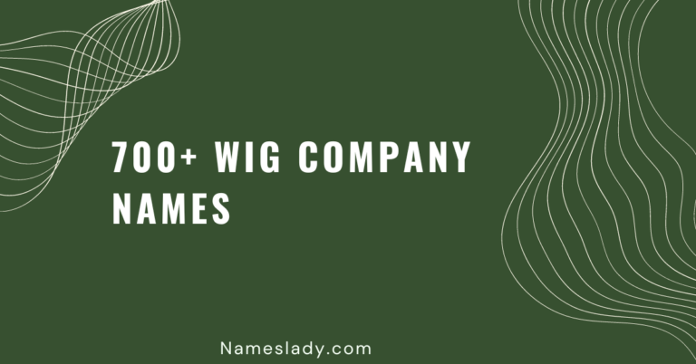 Wig Company Names