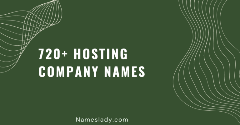 Hosting Company Names