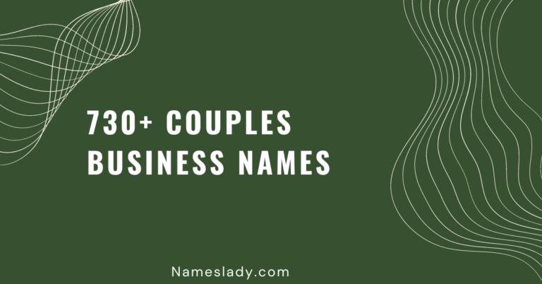 Couples Business Names