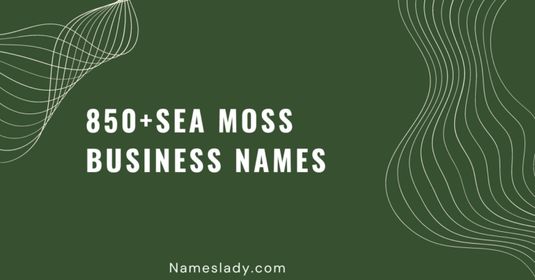 Sea Moss Business Names