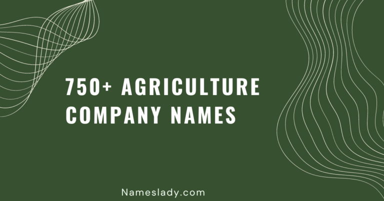 Agriculture Company Names