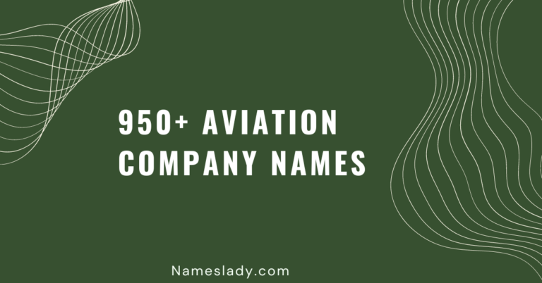 Aviation Company Names