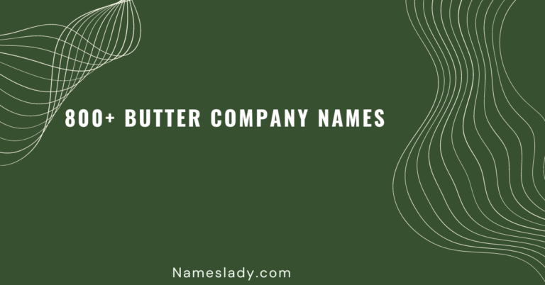 Butter Company Names