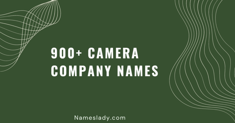 Camera Company Names