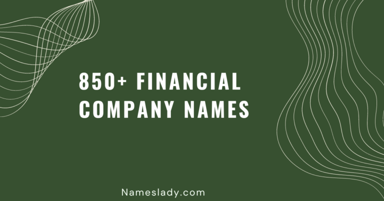 Financial Company Names