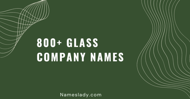 Glass Company Names