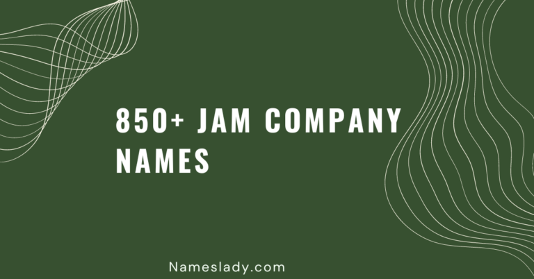 Jam Company Names