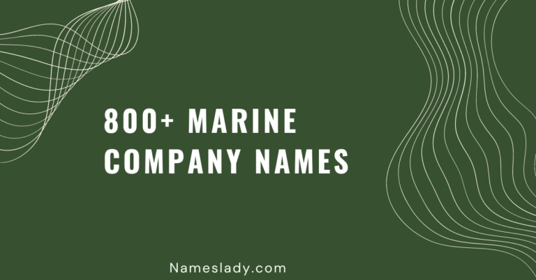 Marine Company Names