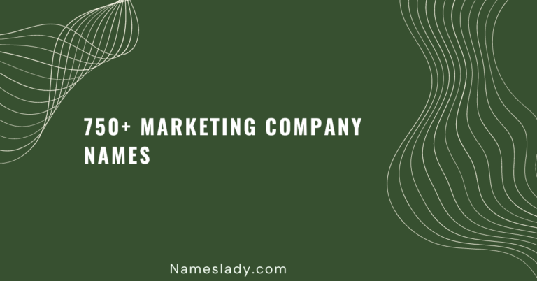 Marketing Company Names