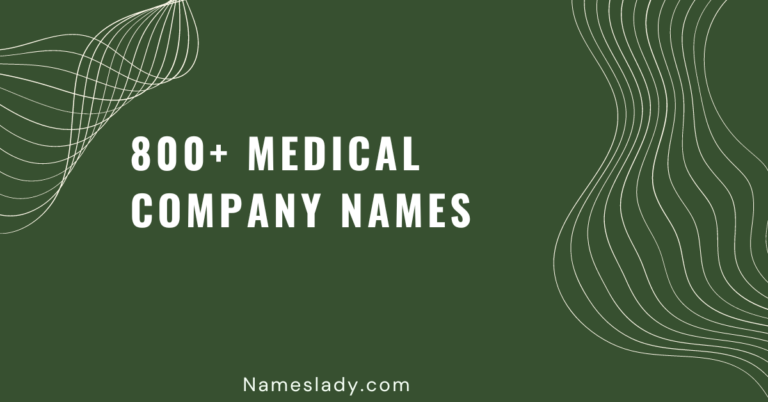 Medical Company Names