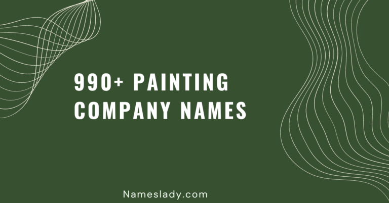 Painting Company Names