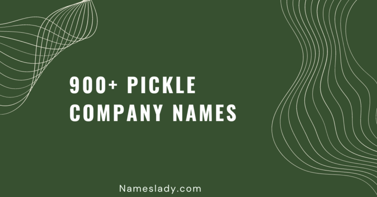 Pickle Company Names