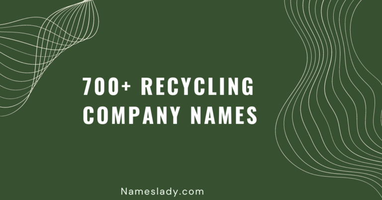 Recycling Company Names