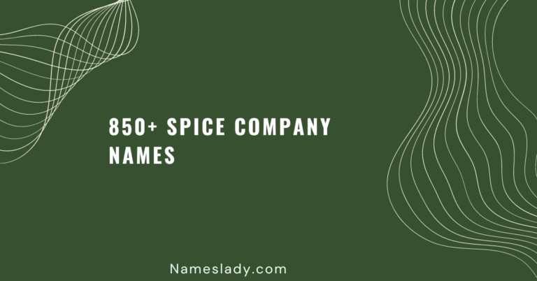 Spice Company Names