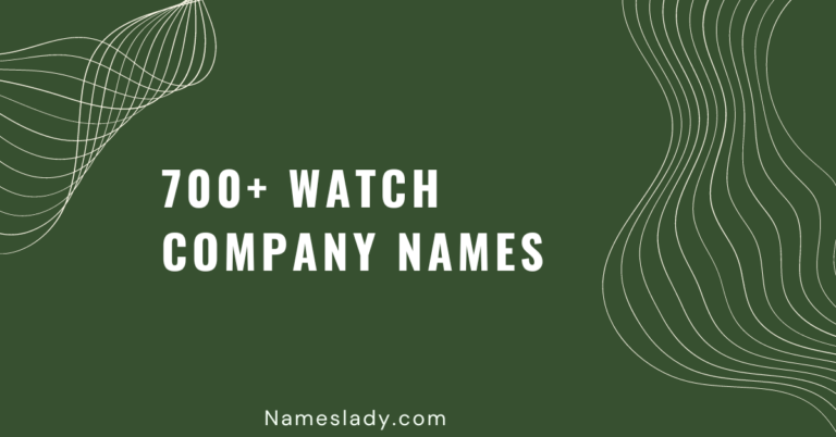 Watch Company Names