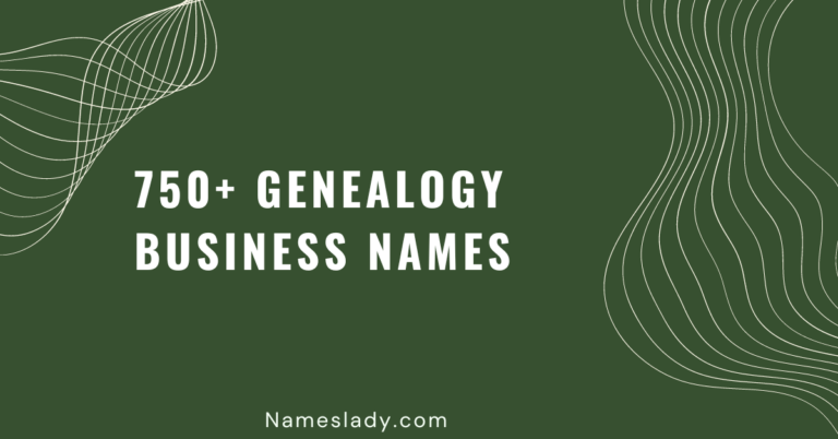 Genealogy Business Names