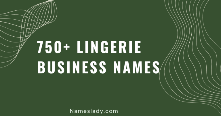 Lingerie Business Names