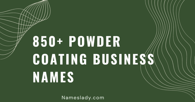 Powder Coating Business Names