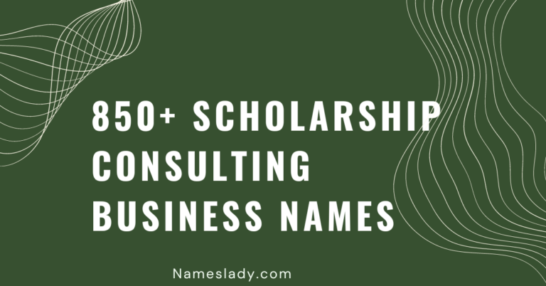 Scholarship Consulting Business Names