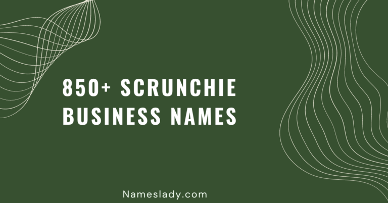 Scrunchie Business Names