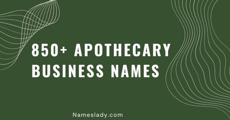 Apothecary Business Names