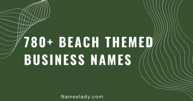 Beach Themed Business Names