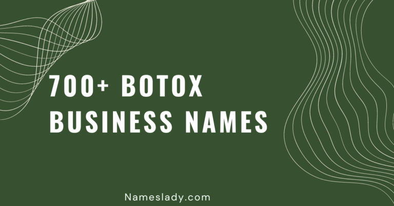 Botox Business Names