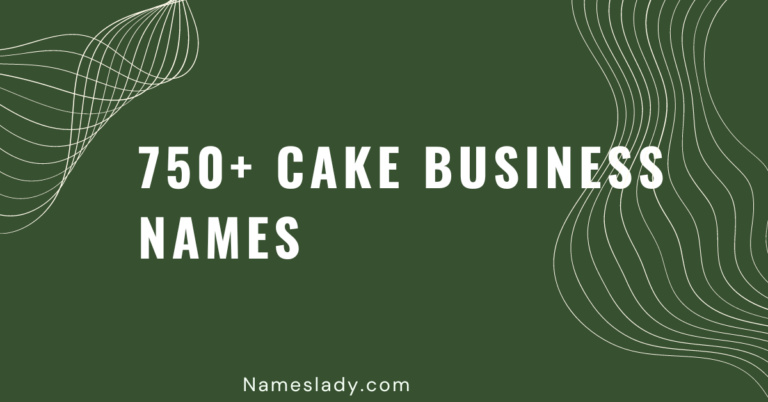 Cake Business Names