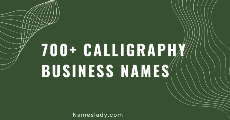 Calligraphy Business Names