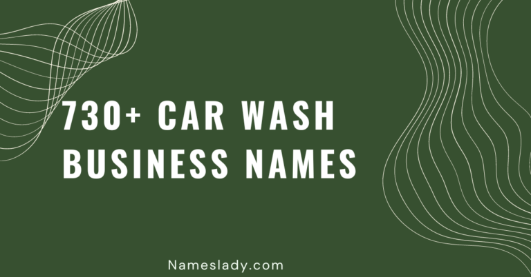 Car Wash Business Names