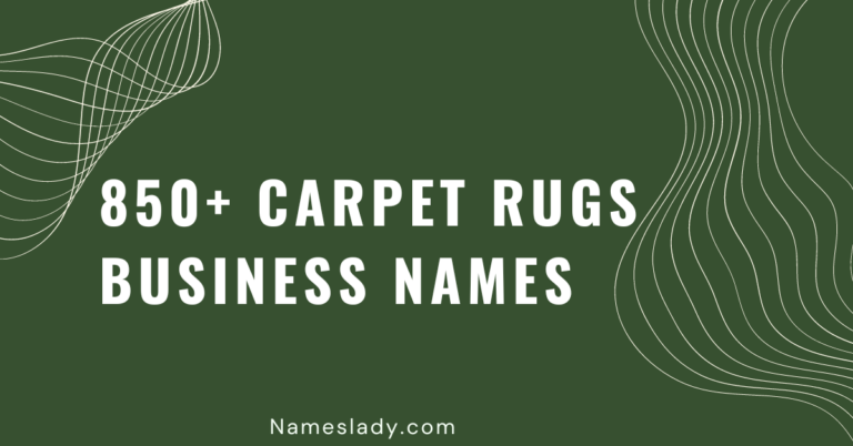 Carpet Rugs Business Names