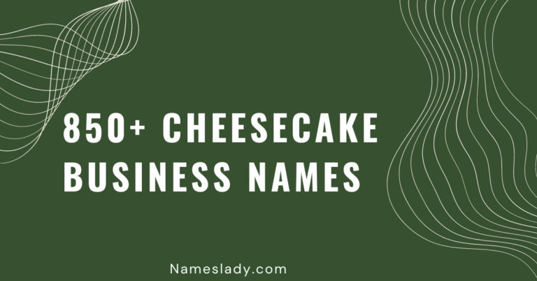 Cheesecake Business Names