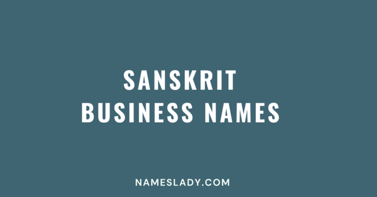 Sanskrit Business Names