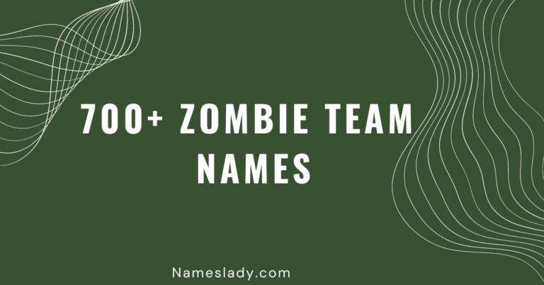 Zombie Team Names