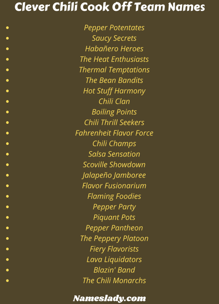 770-fun-chili-cook-off-team-names-ideas-ultimate-list-nameslady