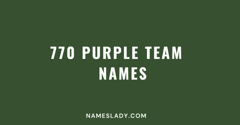 Purple Team Names