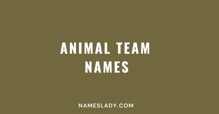 Animal Team Names