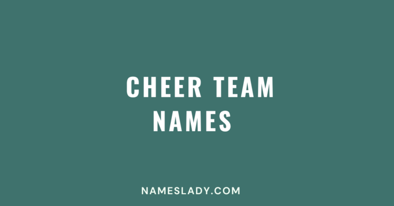 Cheer Team Names