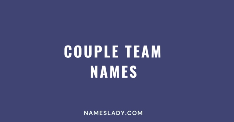 Couple Team Names