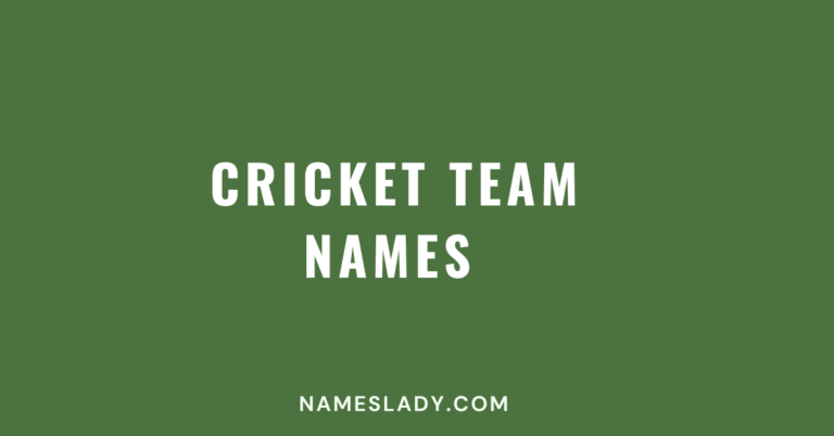 Cricket Team Names