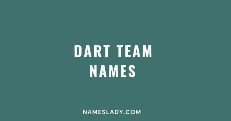 Dart Team Names