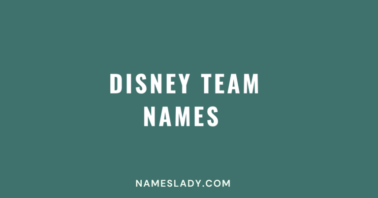 Disney Team Names