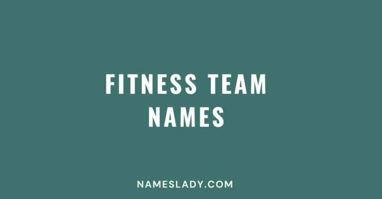 Fitness Team Names