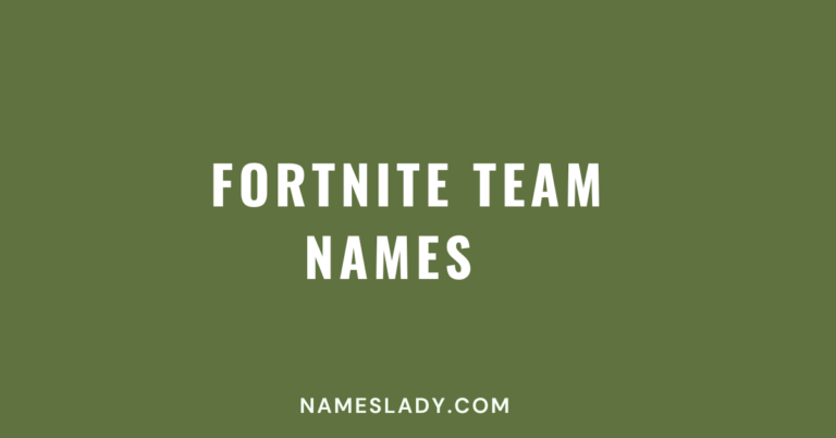 Fortnite Team Names