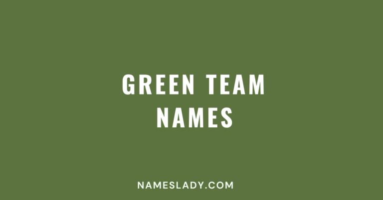 Green Team Names