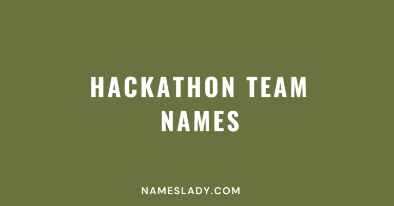 Hackathon Team Names